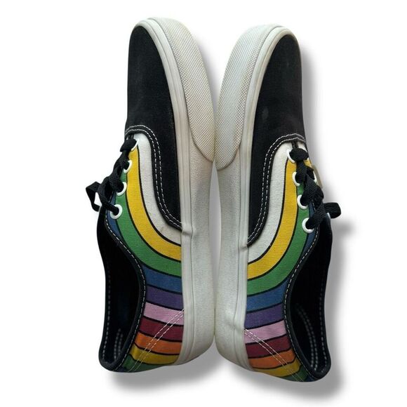 Vans Authentic Refract Rainbow Stripe Unisex Sneakers Size 5.5 Multicolor - Picture 5 of 9